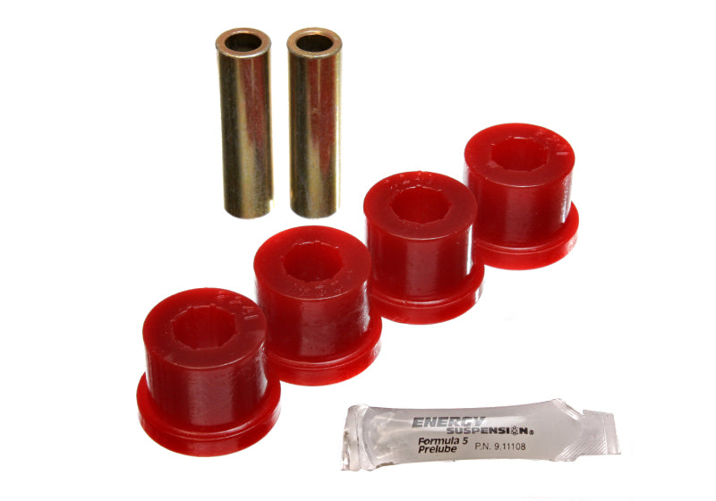 ES Cntrl Arm Bushings - Red - Energy Suspension 86-91 Mazda RX7 Red Rear Control Arm Bushing Set