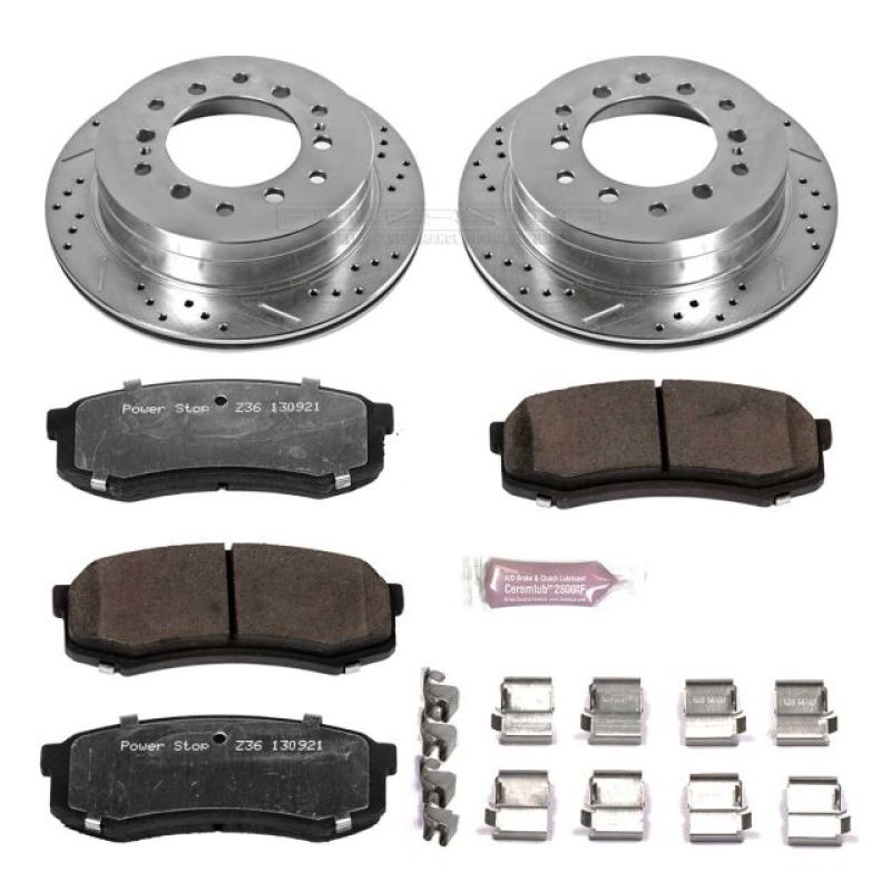 PSB Z36 Truck & Tow Kit - Power Stop 03-09 Lexus GX470 Rear Z36 Truck & Tow Brake Kit