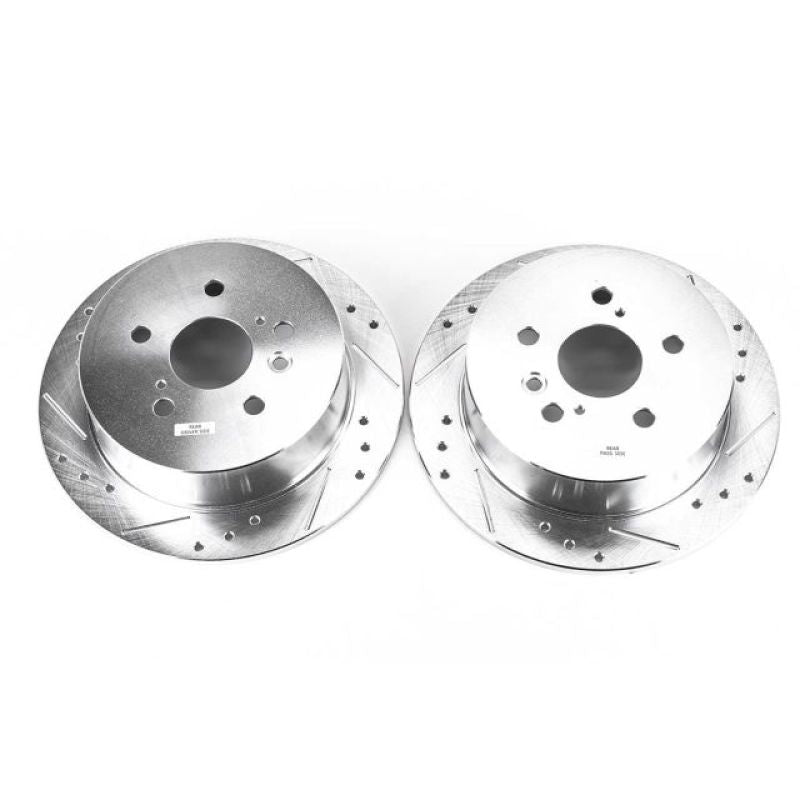 PSB Evolution Drill/Slot Rotor - Power Stop 04-06 Lexus RX330 Rear Evolution Drilled & Slotted Rotors - Pair