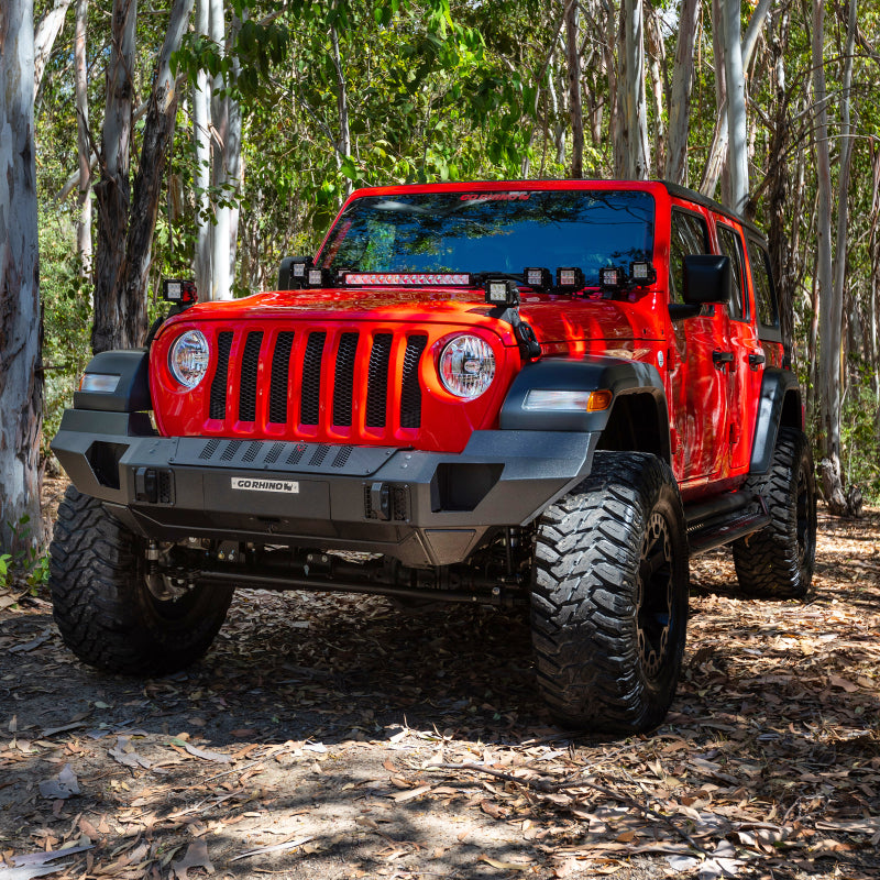 GOR Trailine Bumper - Go Rhino 07-20 Jeep Wrangler JL/JLU/JK/JKU/Gladiator JT Trailline Front Full Width Bumper