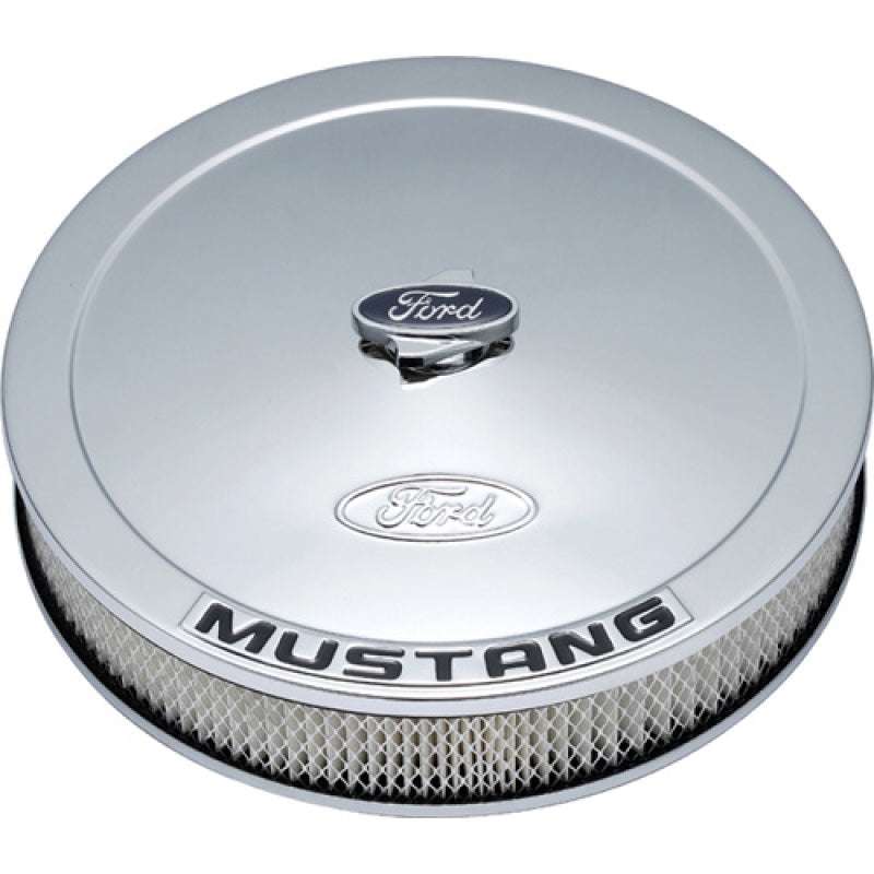 FR Air Cleaners - Ford Racing Air Cleaner Kit - Chrome w/Mustang Emblem