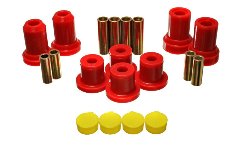 ES Cntrl Arm Bushings - Red - Energy Suspension F150 2Wd Front Control Arm Bearing Set - Red