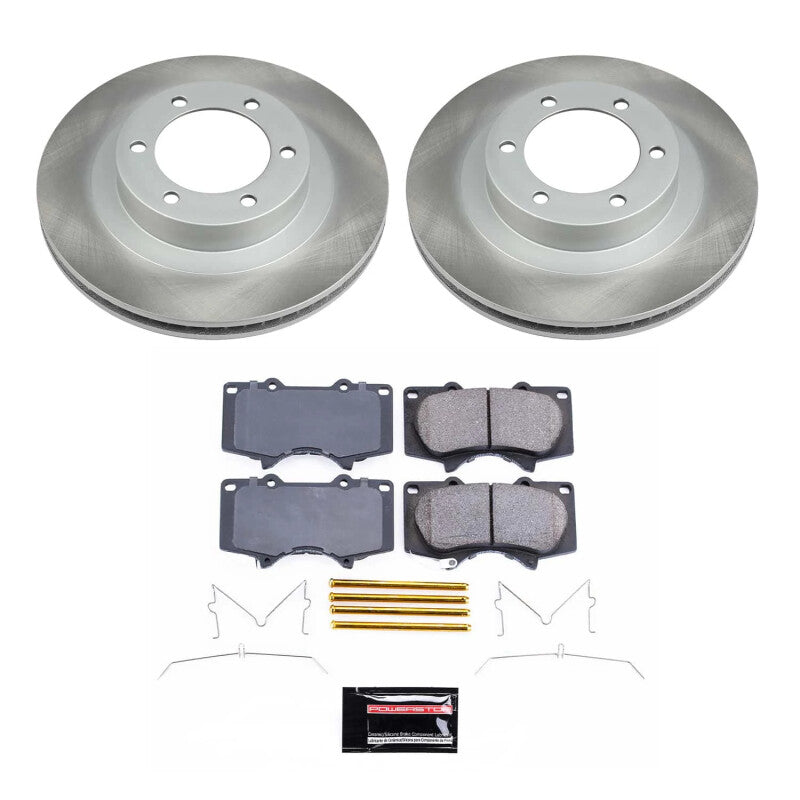 PSB Semi-Coated Rotor Kits - Power Stop 03-09 Toyota 4Runner Front Semi-Coated Rotor Kit