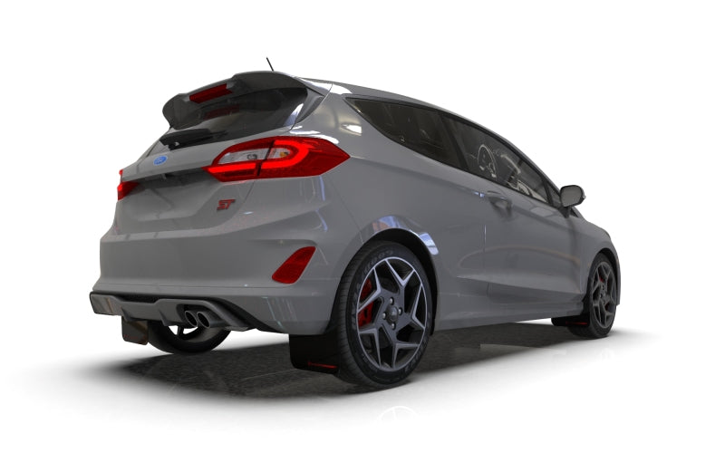 RAL UR Blk Flap/Dark Grey Logo - Rally Armor 18-23 Ford Fiesta ST MK8 Black UR Mud Flap w/Dark Grey Logo
