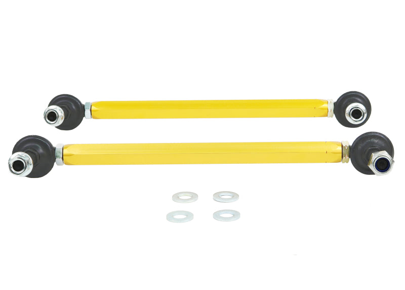 WL Sway Bar Links - Whiteline Universal Swaybar Link Kit 270mm-295mm Heavy Duty Adjustable 10mm Ball/Ball Style