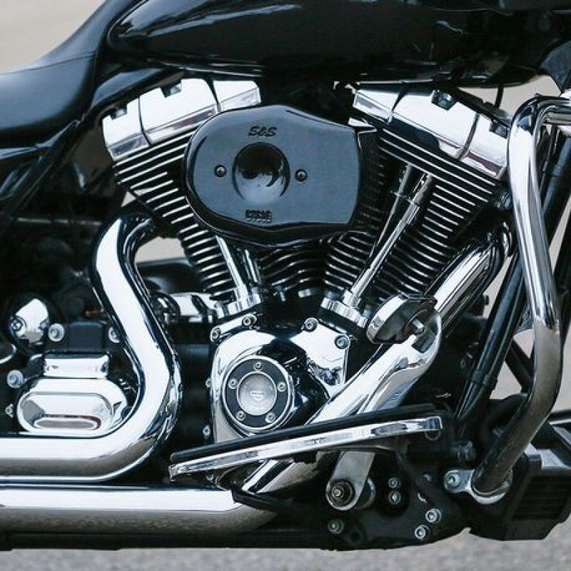 SSC Air Cleaner Kits - S&S Cycle 08-16 Touring/16-17 Softail Models Stealth Air Cleaner Kit w/ Black Tribute Cover