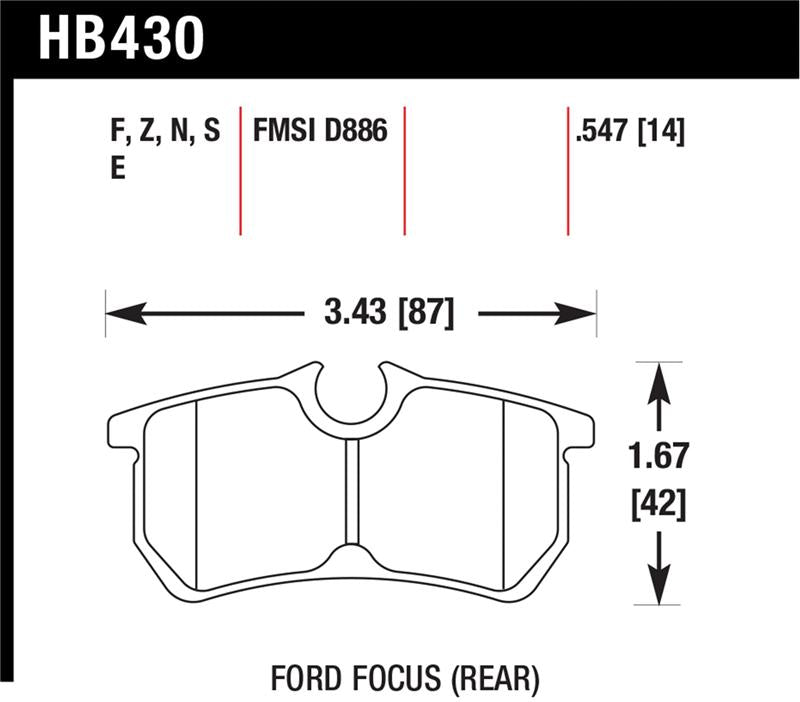 HAWK HPS Brake Pad Sets - Hawk HPS Street Brake Pads