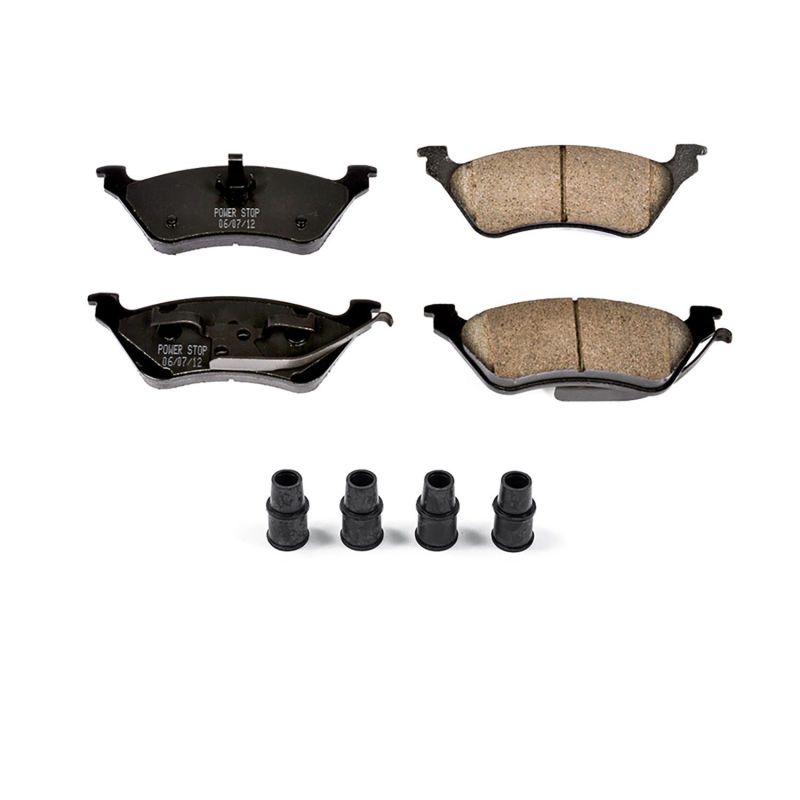 PSB Z17 Evolution Brake Pads - Power Stop 01-07 Chrysler Town & Country Rear Z17 Evolution Ceramic Brake Pads w/Hardware