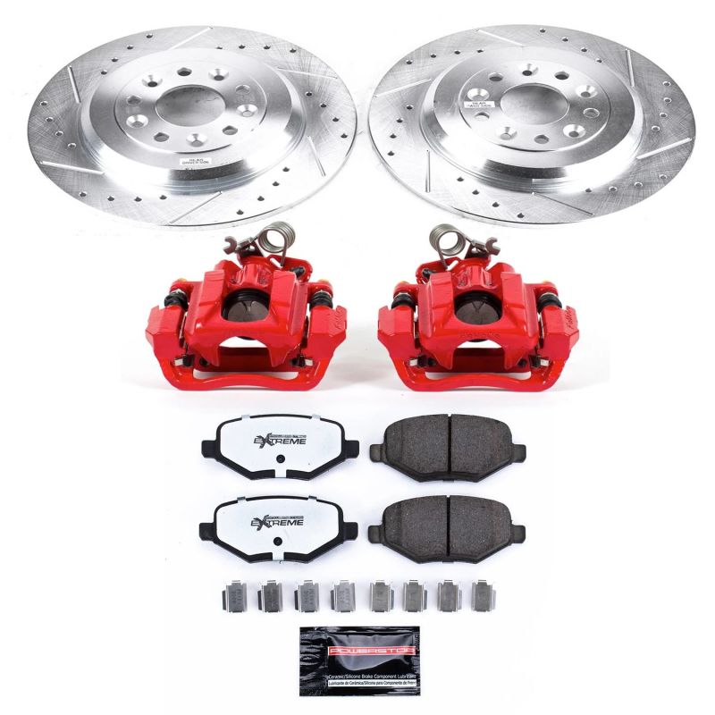 PSB Z36 Truck & Tow Kit w/Cals - Power Stop 11-19 Ford Explorer Rear Z36 Truck & Tow Brake Kit w/Calipers