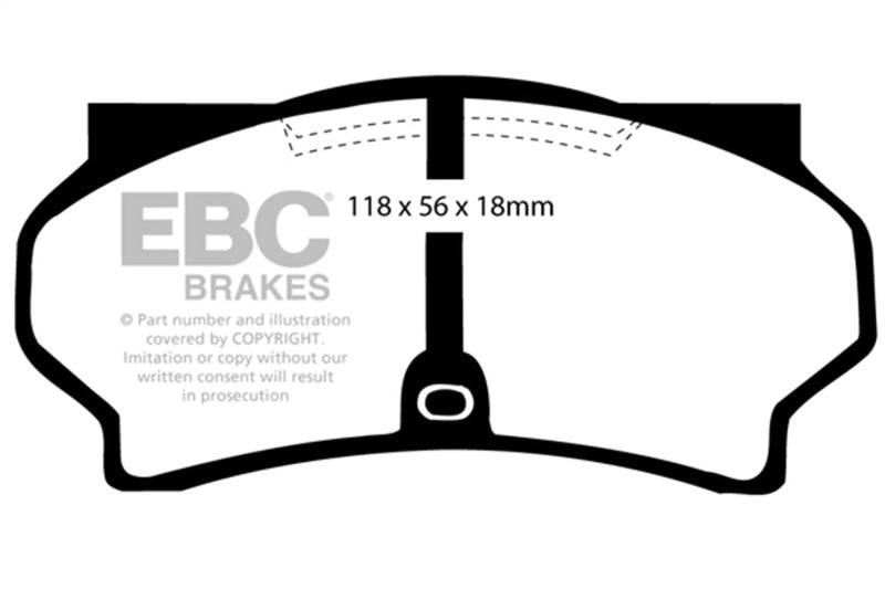 EBC Ultimax2 Brake Pad Sets - EBC 11-16 BMW Z4 E89 Ultimax Front Brake Pads