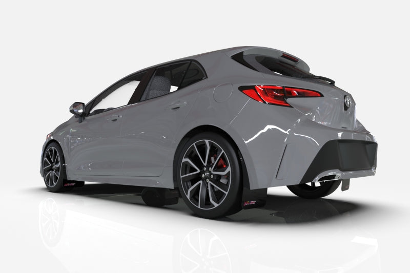 RAL BCE Black Flap / Pink Logo - Rally Armor 12-19 Ford Focus ST / 16-19 RS Black Mud Flap BCE Logo