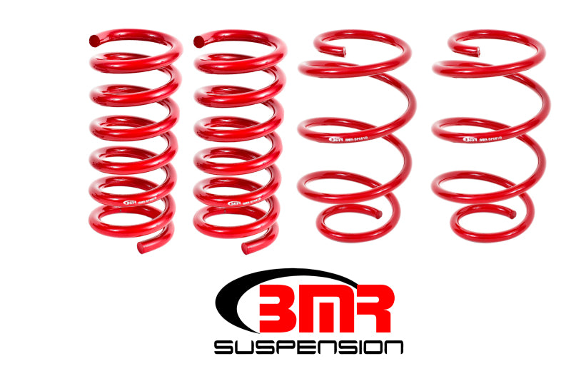 BMR Lowering Springs - BMR 15-17 S550 Mustang Performance Version Lowering Springs (Set Of 4) - Red