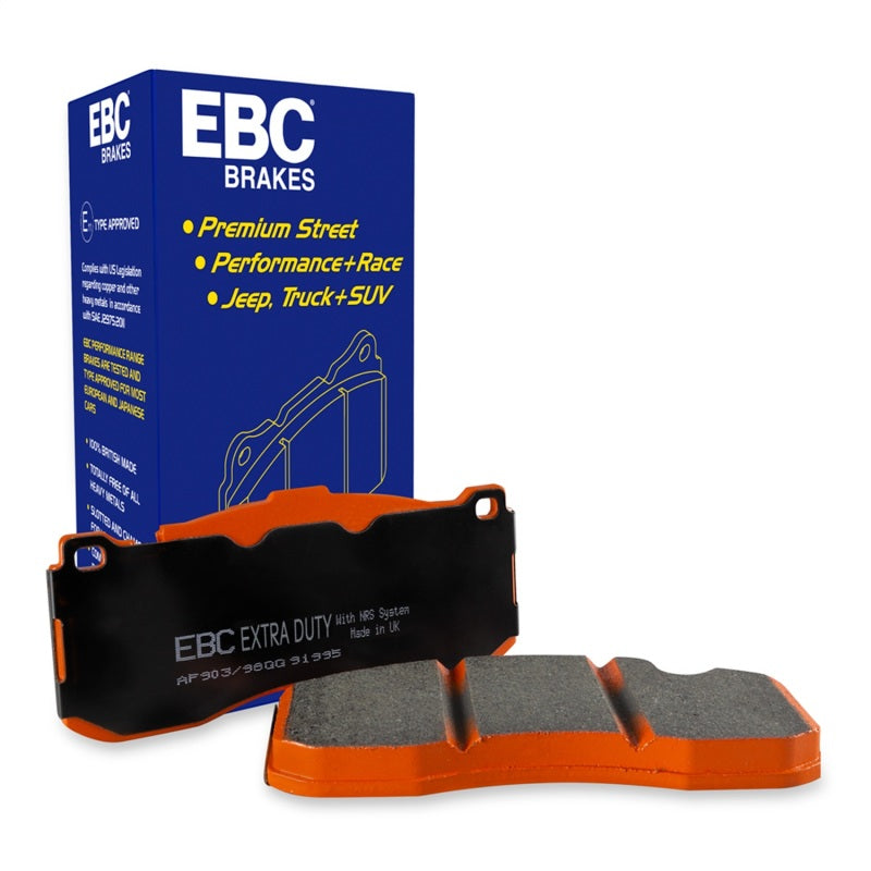 EBC Extra Duty Brake Pad Sets - EBC 06-11 Dodge Ram 1500 Mega Cab 2WD Extra Duty Front Brake Pads