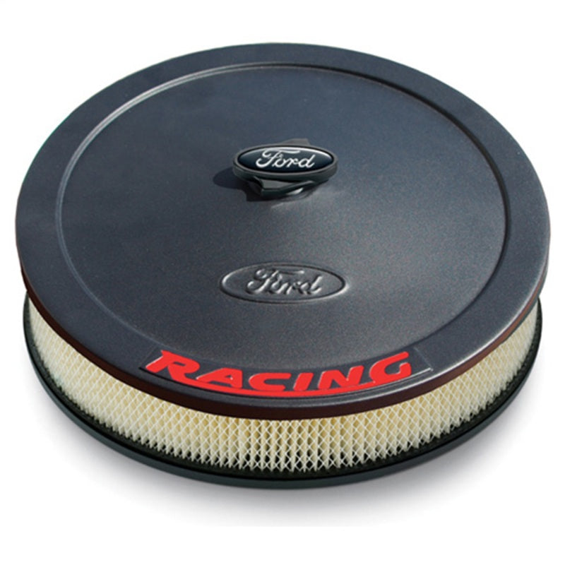 FR Air Cleaners - Ford Racing Air Cleaner Kit - Black Crinkle Finish w/ Red Emblem