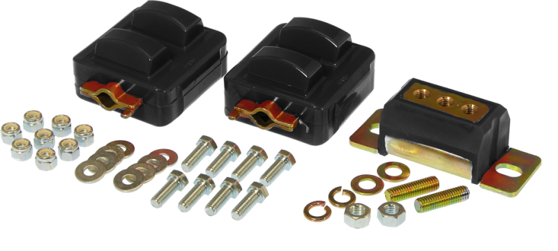 PRO Engine/Trans Kit - Blk - Prothane GM Motor & Trans Mount Kit - Black