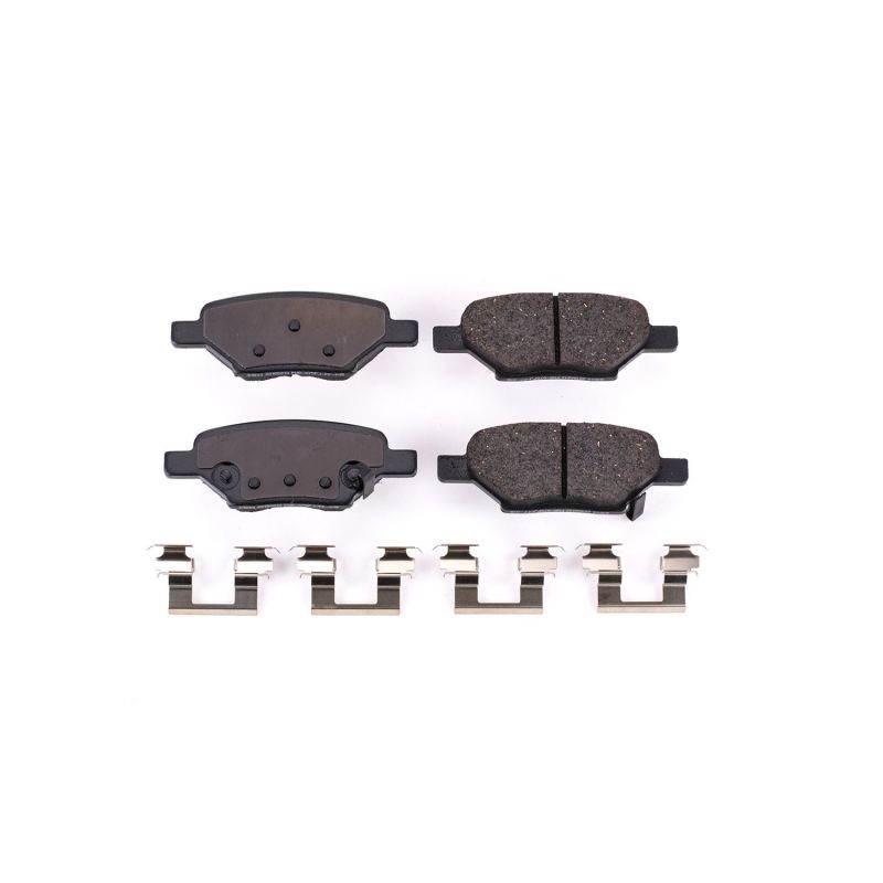 PSB Z17 Evolution Brake Pads - Power Stop 05-08 Chevrolet Cobalt Rear Z17 Evolution Ceramic Brake Pads w/Hardware