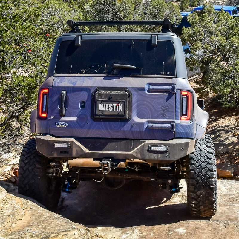 WES Pro-Series Bumpers - Westin 21-23 Ford Bronco (Excl. Bronco Sport) Pro-Series Rear Bumper - Textured Black