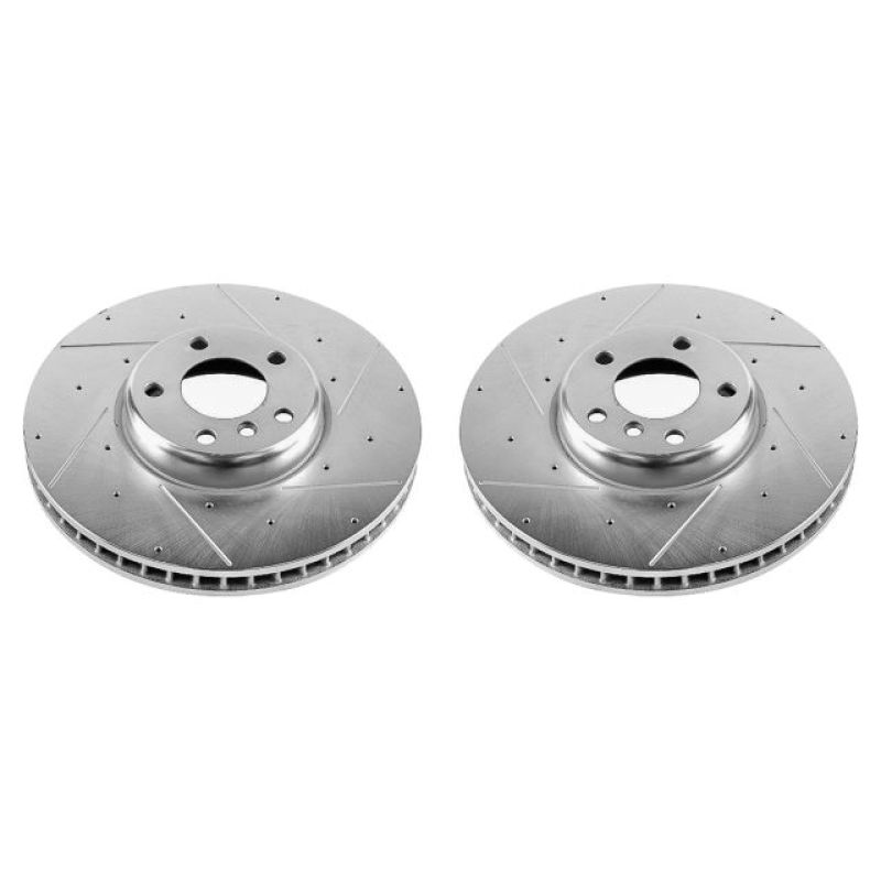 PSB Evolution Drill/Slot Rotor - Power Stop 10-17 BMW 535i GT Front Evolution Drilled & Slotted Rotors - Pair