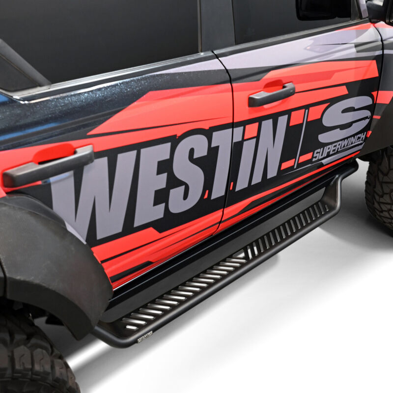 WES Running Boards - Outlaw - Westin 21-25 Ford Bronco 4dr (Excl. Sport) Outlaw Drop Running Boards - Tex. Blk