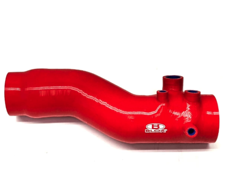 BX Silicone Intake Hoses - BLOX Racing 15-20 Subaru WRX FA20 OEM Performance 3in Turbo Inlet Hose - Red