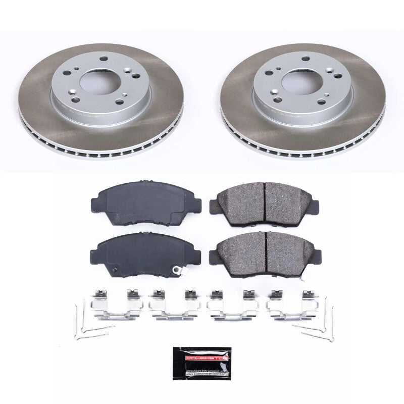 PSB Semi-Coated Rotor Kits - Power Stop 12-15 Honda Civic Front Semi-Coated Rotor Kit