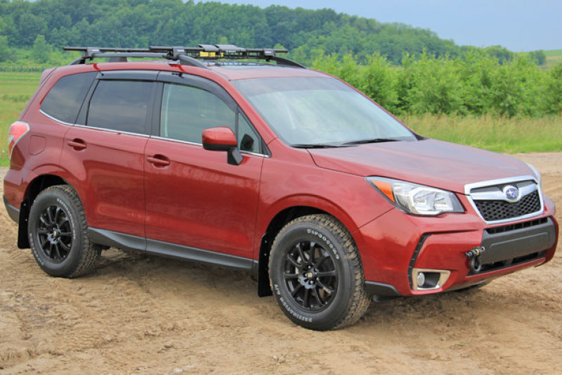 RAL UR Blk Flap/Rd Logo - Rally Armor 14-18 Subaru Forester Black Mud Flap w/ Red Logo