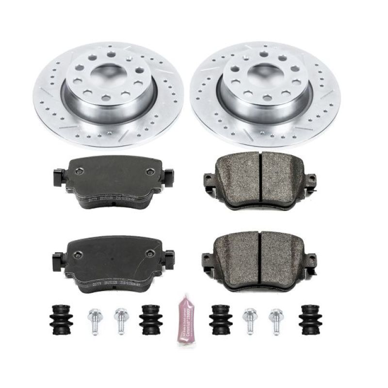 PSB Z23 Evolution Kit - Power Stop 15-18 Volkswagen Golf Rear Z23 Evolution Sport Brake Kit