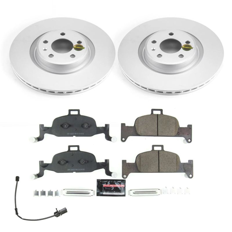 PSB Z23 Evolution Coated Kit - Power Stop 18-22 Audi Q5 Front Z23 Coated Brake Kit
