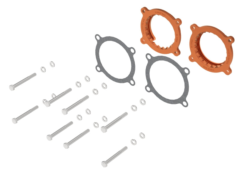AFE Silver Bullet TBS - aFe 2024 Ford Mustang GT/ 2024 Ford Mustang Dark Horse V8 5.0L Silver Bullet Throttle Body Spacer