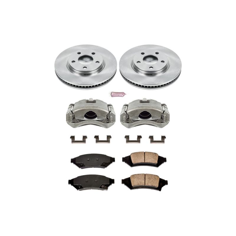 PSB Autospecialty Kit w/Cals - Power Stop 2004 Pontiac Grand Prix Front Autospecialty Brake Kit w/Calipers