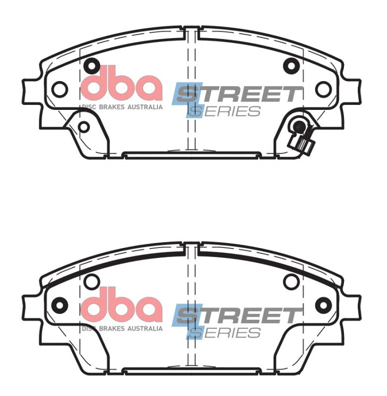 DBA Street Series Brake Pads - DBA 14-16 Mazda 3 Front Street Series Brake Pads