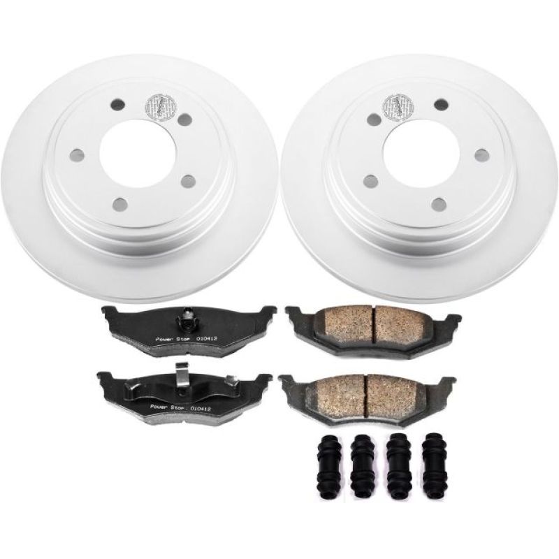 PSB Z17 Evolution Coated Kit - Power Stop 99-04 Chrysler 300M Rear Z17 Evolution Geomet Coated Brake Kit