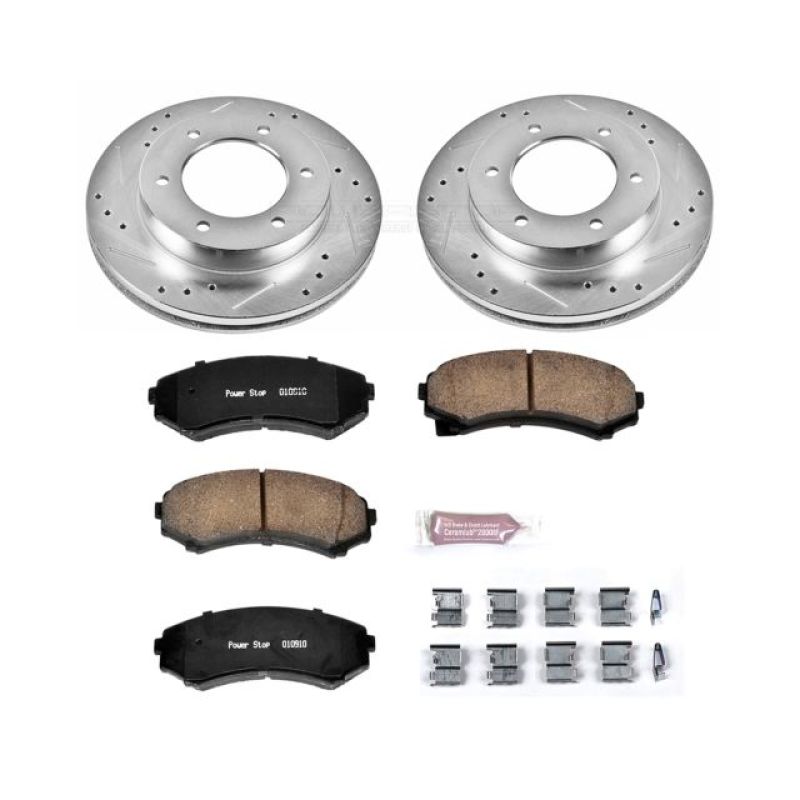 PSB Z23 Evolution Kit - Power Stop 2002 Honda Passport Front Z23 Evolution Sport Brake Kit