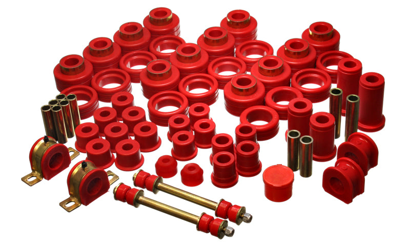 ES Hyper-Flex Sets - Red - Energy Suspension 92-97 Chevy Suburban 4WD Red Hyper-flex Master Bushing Set