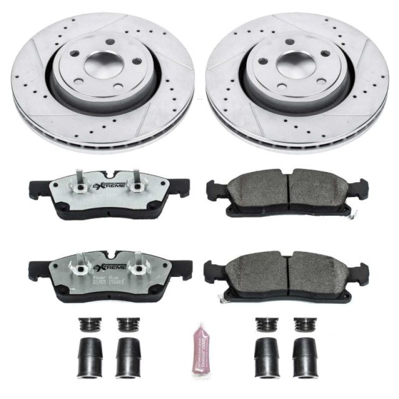 PSB Z26 Street Warrior Kit - Power Stop 11-19 Dodge Durango Front Z26 Street Warrior Brake Kit
