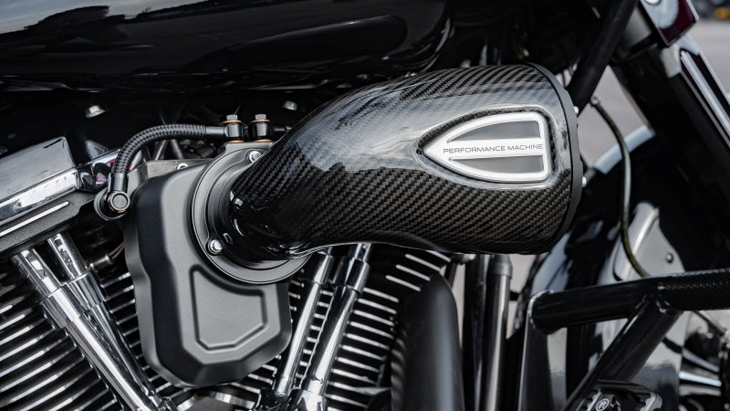 PFM Air Cleaners - Performance Machine 08-16 FLH, 16-17 FLST TBW (Excl 17-UP Tour) C4 Series Air Cleaner - CF/Black Ops