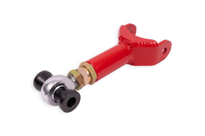 BMR Control Arms - BMR 11-14 Ford Mustang S197 Upper Control Arm DOM On-Car Adj. Rod End - Red