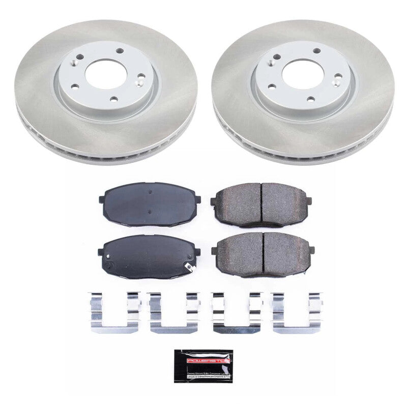 PSB Semi-Coated Rotor Kits - Power Stop 10-13 Kia Forte Koup Front Semi-Coated Rotor Kit