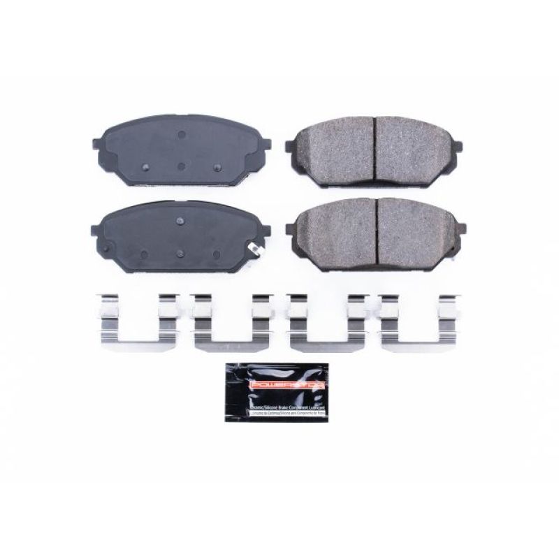 PSB Z23 Evolution Brake Pads - Power Stop 07-12 Hyundai Veracruz Front Z23 Evolution Sport Brake Pads w/Hardware