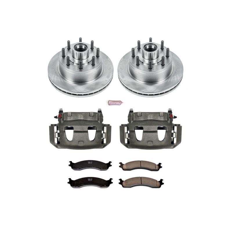 PSB Autospecialty Rotor - Power Stop 03-07 Ford E-350 Super Duty Front Autospecialty Kit w/Cals