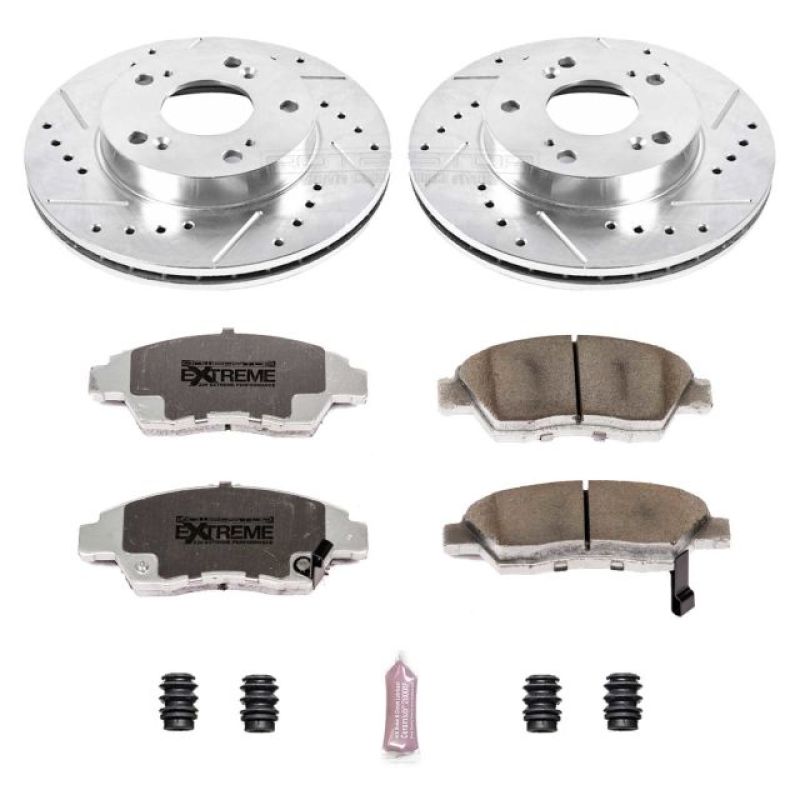 PSB Z26 Street Warrior Kit - Power Stop 06-11 Honda Civic Front Z26 Street Warrior Brake Kit