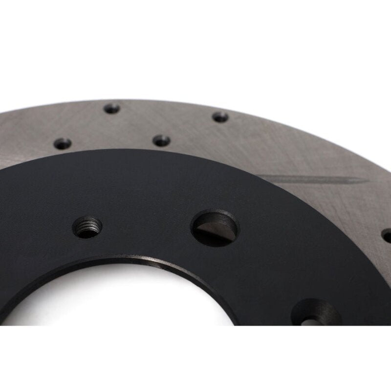 BX Tuner Series Brake Kit - BLOX Racing Slotted And Cross-Drilled Rotor Left SIde