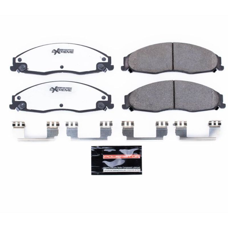 PSB Z26 Extreme Brake Pads - Power Stop 03-07 Cadillac CTS Front Z26 Extreme Street Brake Pads w/Hardware