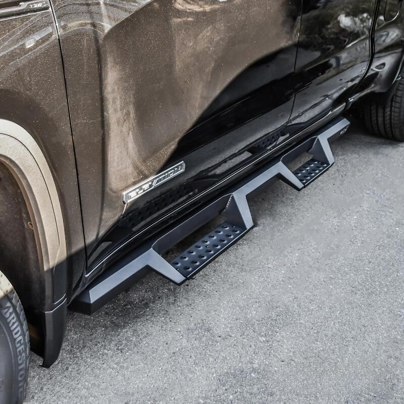 WES Nerf Bars - HDX Drop - Westin 19-20 Chevrolet Silverado / GMC Sierra 1500 Double Cab HDX Drop Nerf Step Bars - Textured Blk