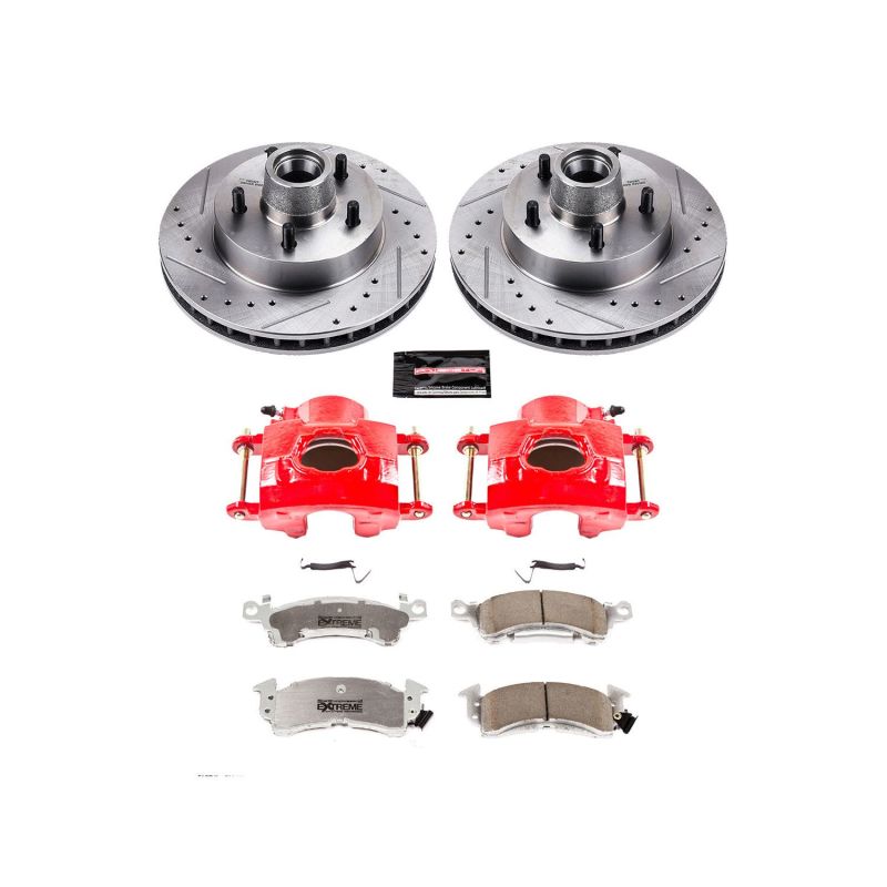PSB Z26 Street Warrior Kit - Power Stop 93-96 Cadillac Fleetwood Front Z26 Street Kit w/Cals
