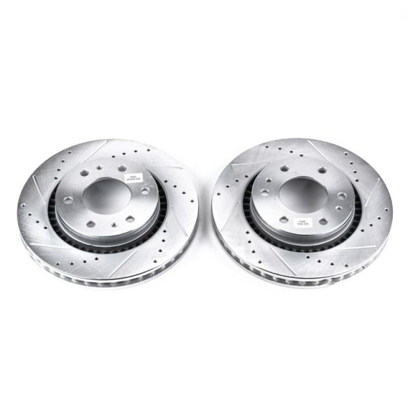 PSB Evolution Drill/Slot Rotor - Power Stop 06-07 Buick Rainier Front Evolution Drilled & Slotted Rotors - Pair