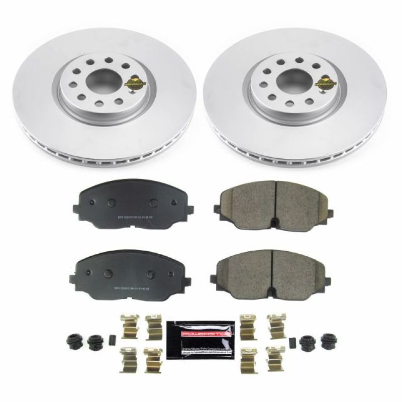 PSB Z23 Evolution Coated Kit - Power Stop 18-19 Volkswagen Atlas Front Z23 Evolution Sport Coated Brake Kit