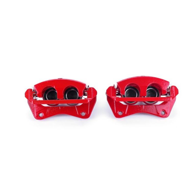 PSB Red Calipers - Power Stop 09-15 Honda Pilot Front Red Calipers w/Brackets - Pair