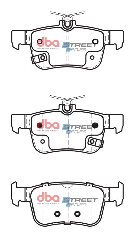DBA Street Series Brake Pads - DBA 17-21 Honda Civic Si Rear Street Series Brake Pads