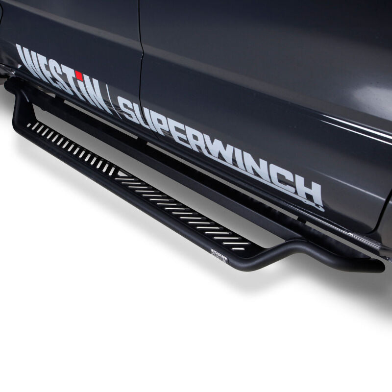 WES Running Boards - Outlaw - Westin 24-26 Toyota Tacoma DC Outlaw Drop Running Boards - Tex. Blk